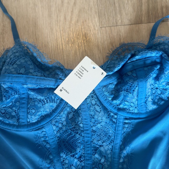 NWT Urban outfitters Brenna Mesh Bustier Mini Dresd - Picture 2 of 2